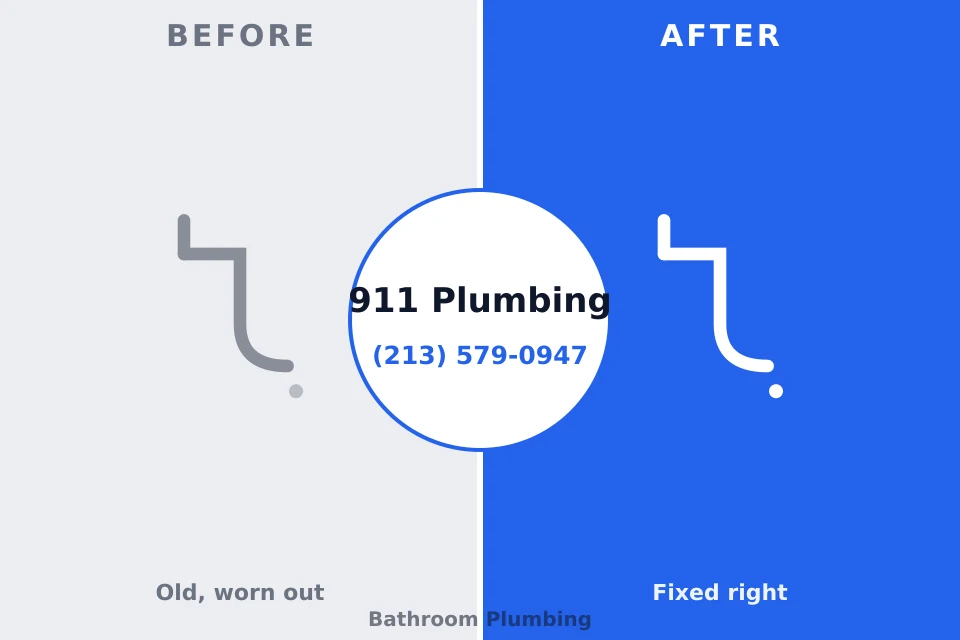 Before and after: plumbing repair New Berlin, IL